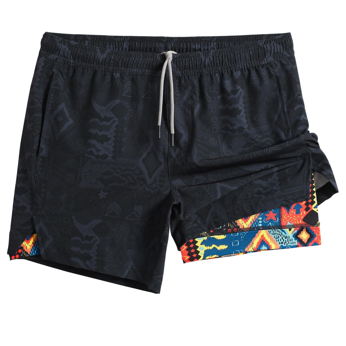 maamgic Mens 5" Gym Running Shorts for Men 2 in 1 Quick Dry Workout Athletic Shorts