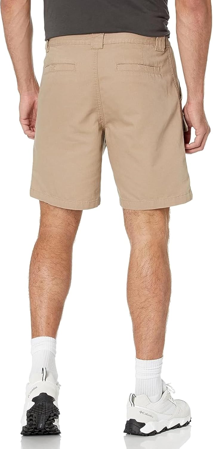 Savane Mens 8” Hiking Cotton Cargo Shorts with Tech Pocket (Available in Big & Tall)