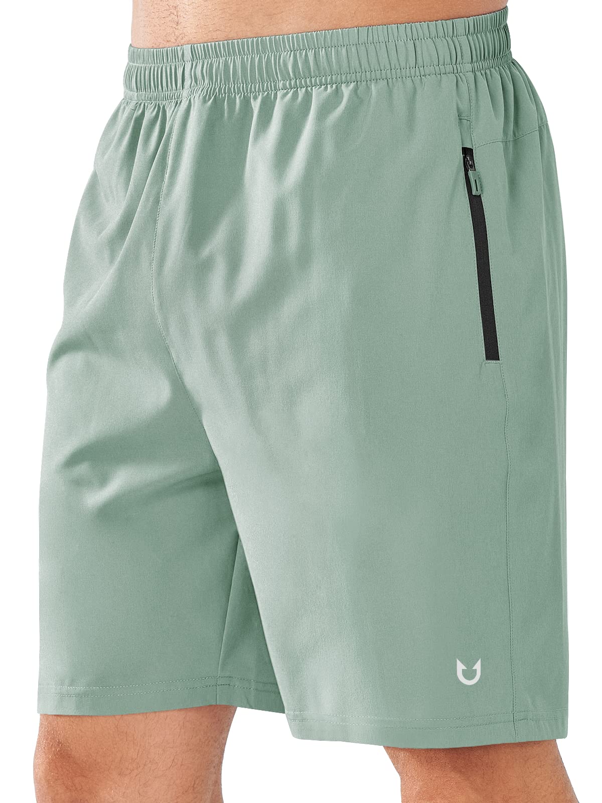 NORTHYARD Men's Athletic Running Shorts Quick Dry Lightweight Zip Pockets