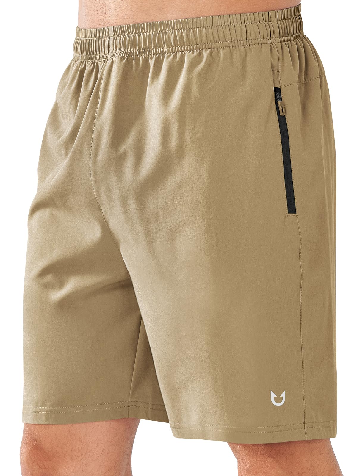 NORTHYARD Men's Athletic Running Shorts Quick Dry Lightweight Zip Pockets