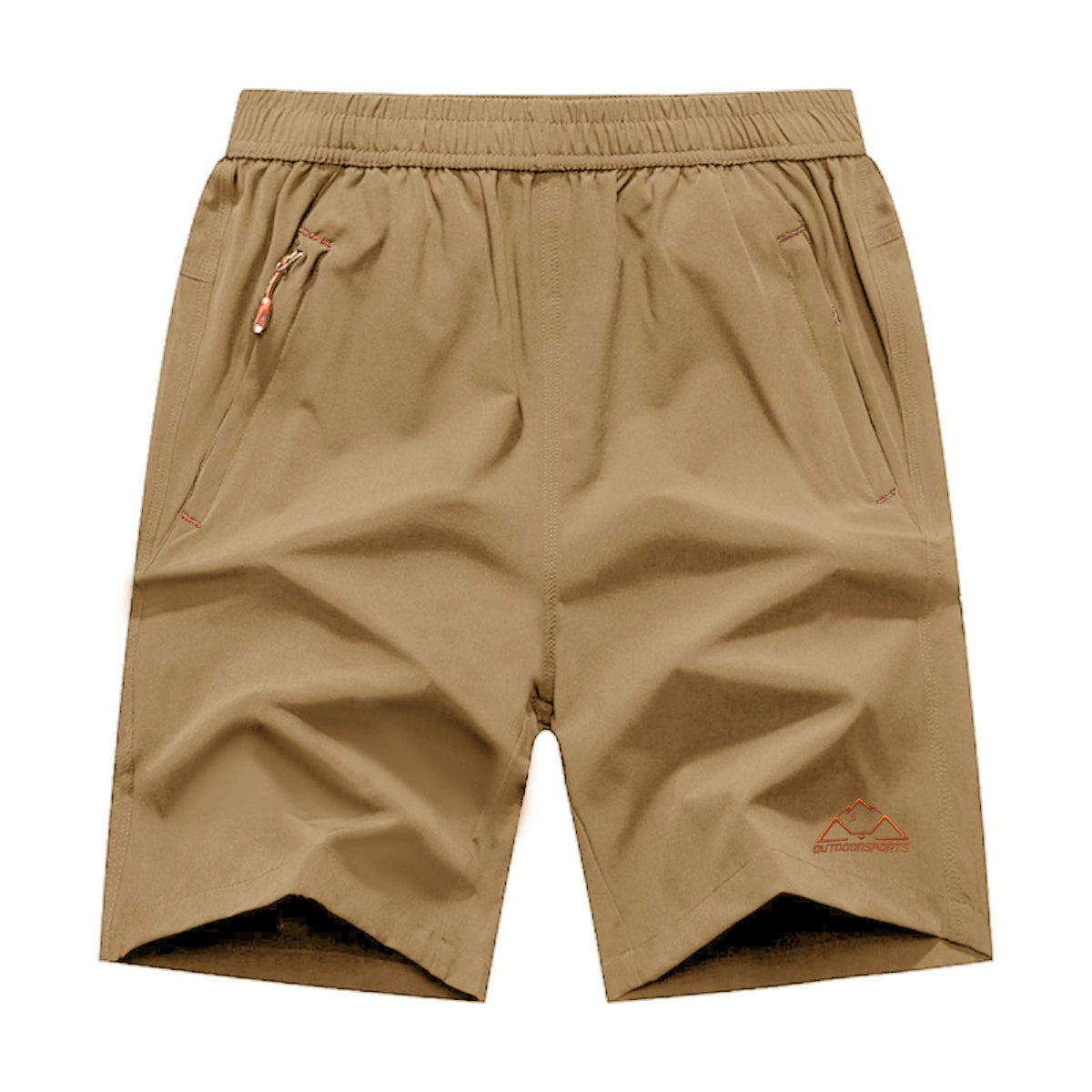 Rdruko Men's Quick Dry Hiking Shorts Lightweight Running Gym Outdoor Active Shorts with Zipper Pockets