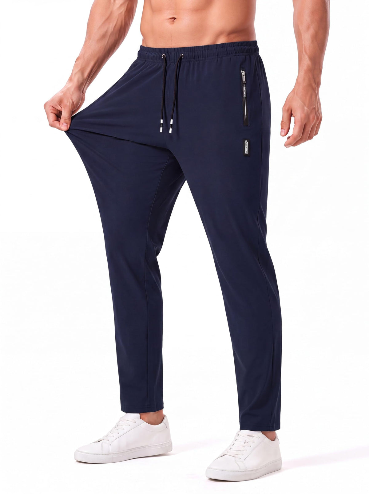 Men's Athletic Pants Lightweight Sweatpants Zipper Pockets