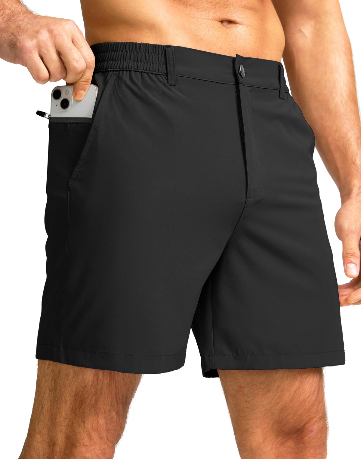 Men's Casual Shorts 7"/5"/9" Lightweight Golf Shorts for Men with 3 Pockets