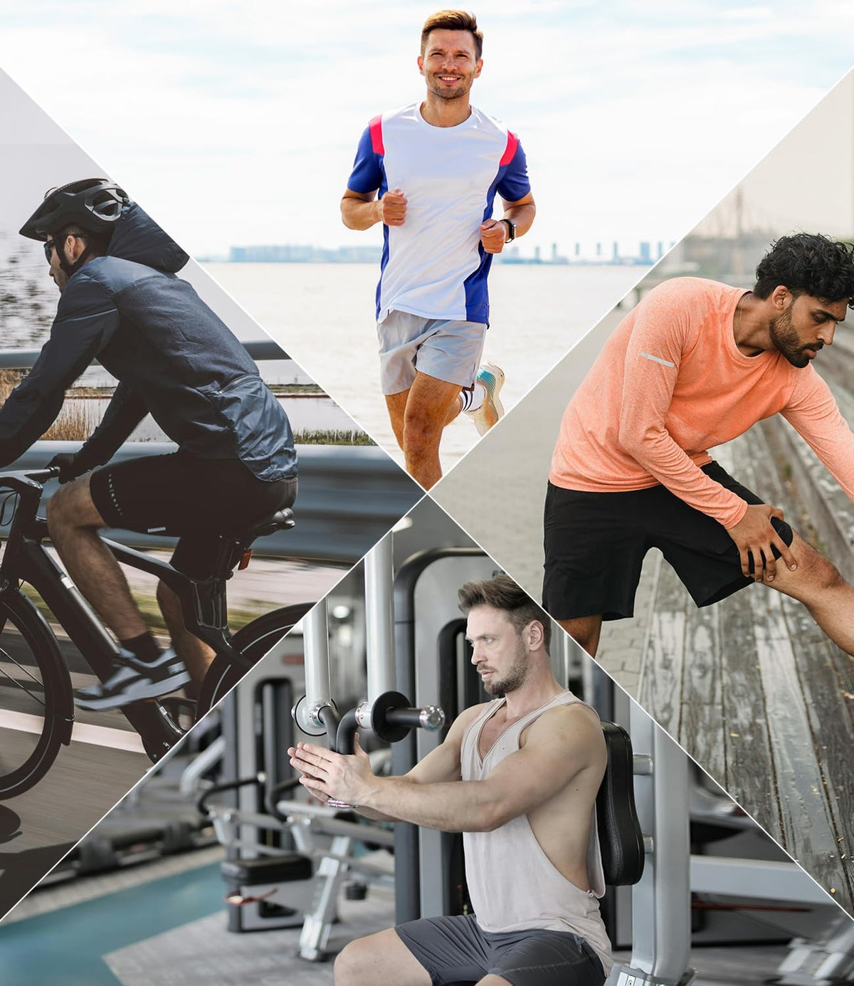 BAMBOO COOL Men's Athletic Shorts, Quick Dry Running Workout with Pockets