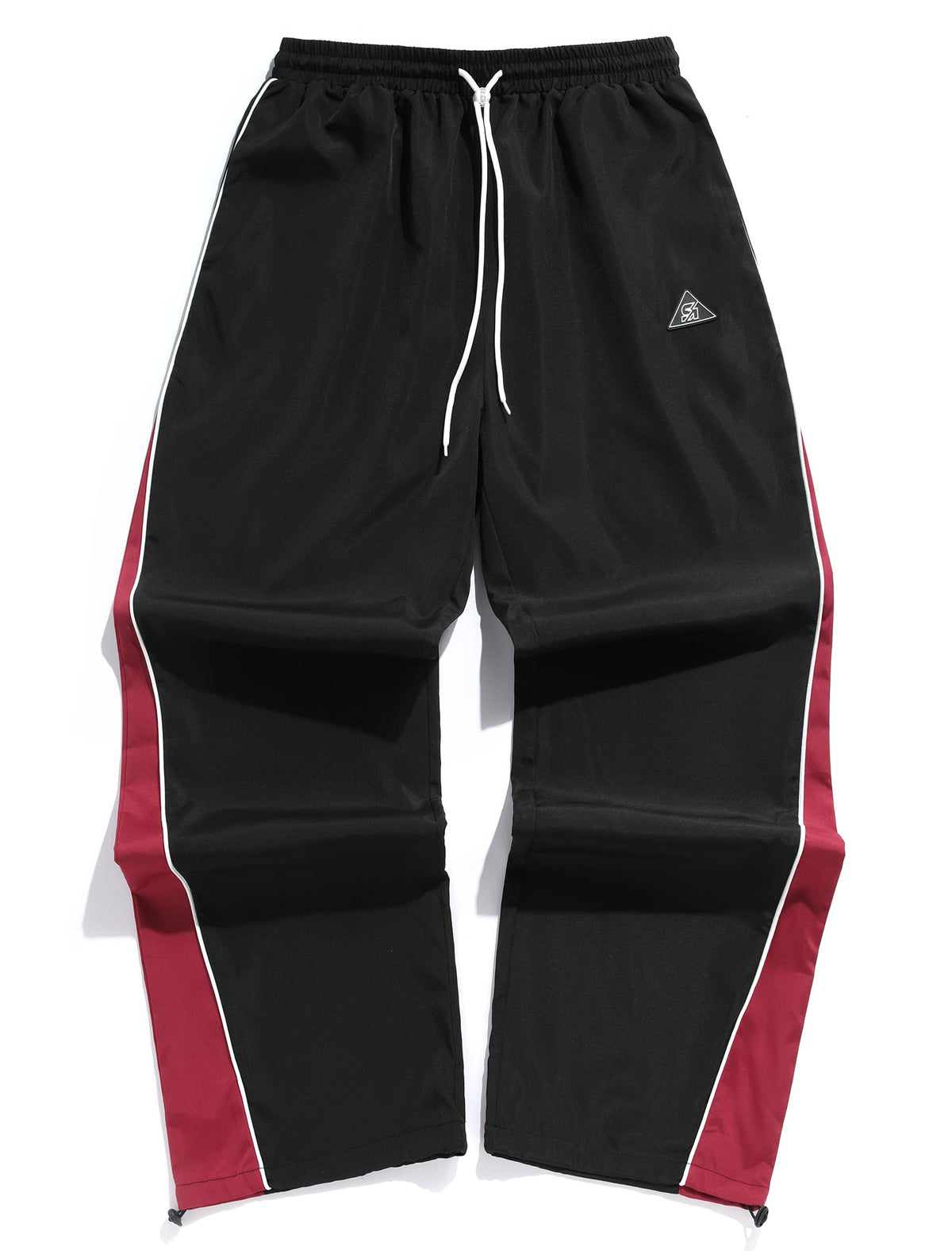 ZAFUL Mens Casual Sweatpants Stripe Drawstring Letter Y2K Baggy Track Pants