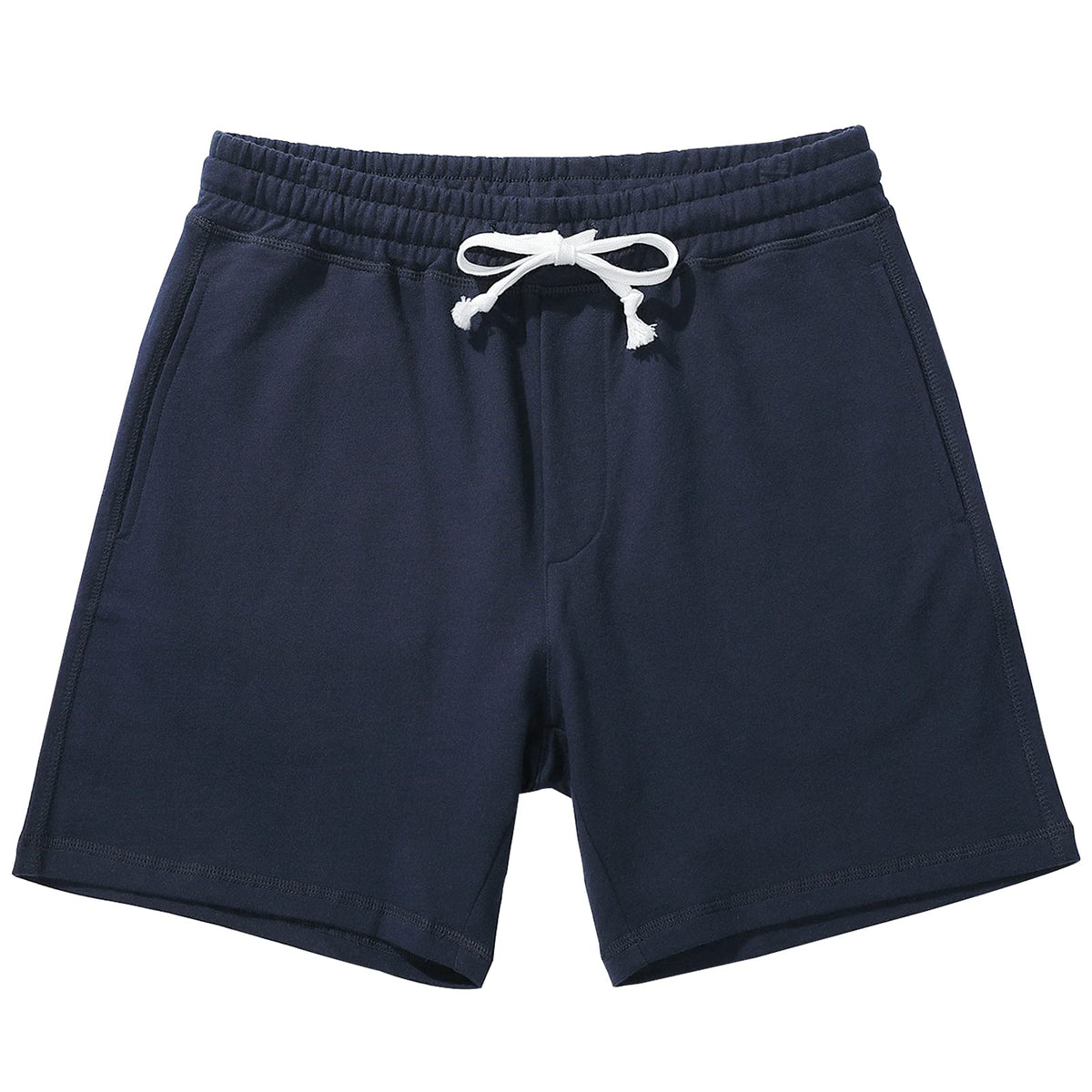 AMY COULEE Men's Cotton Sweat Shorts with Pockets, 5.5 Inch Inseam