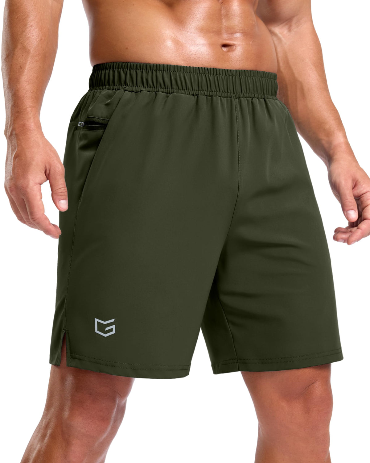 G Gradual Men's Athletic Running Shorts with 2 Zipper Pockets 7"/ 5"/ 9"