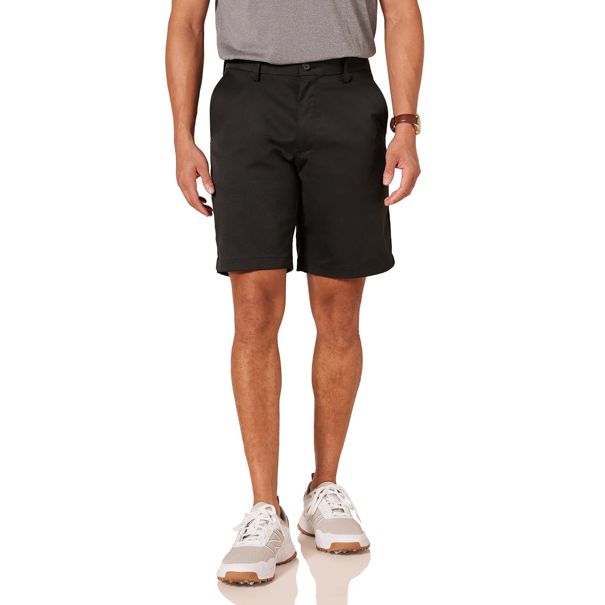 Amazon Essentials Men's Classic-Fit 9" Inseam Moisture-Wicking Golf Shorts, Functional Pockets (Available in Big & Tall)