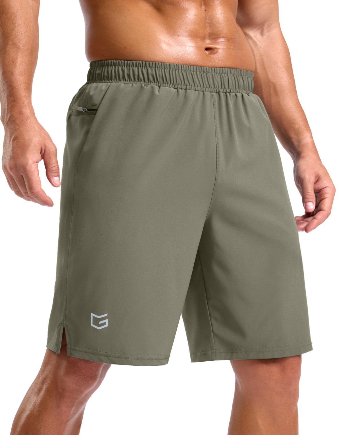 G Gradual Men's Athletic Running Shorts with 2 Zipper Pockets 7"/ 5"/ 9"