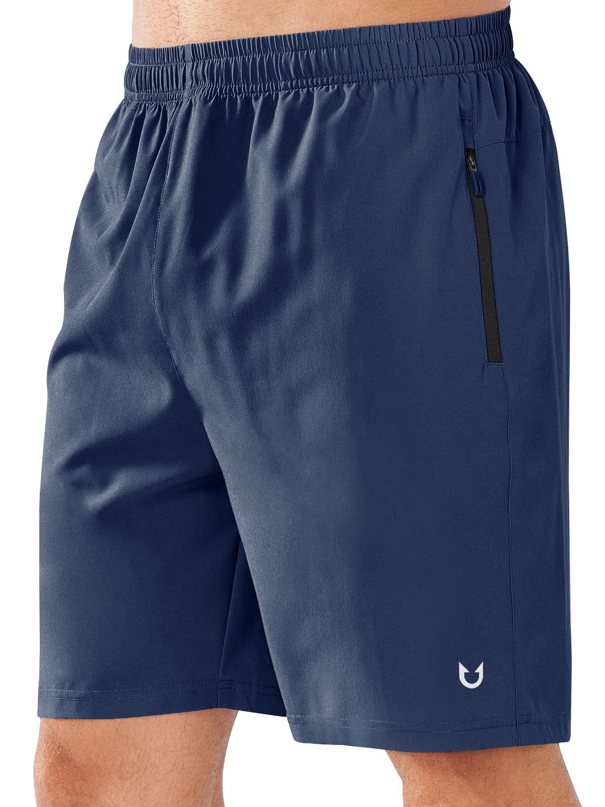 NORTHYARD Men's Athletic Running Shorts Quick Dry Lightweight Zip Pockets