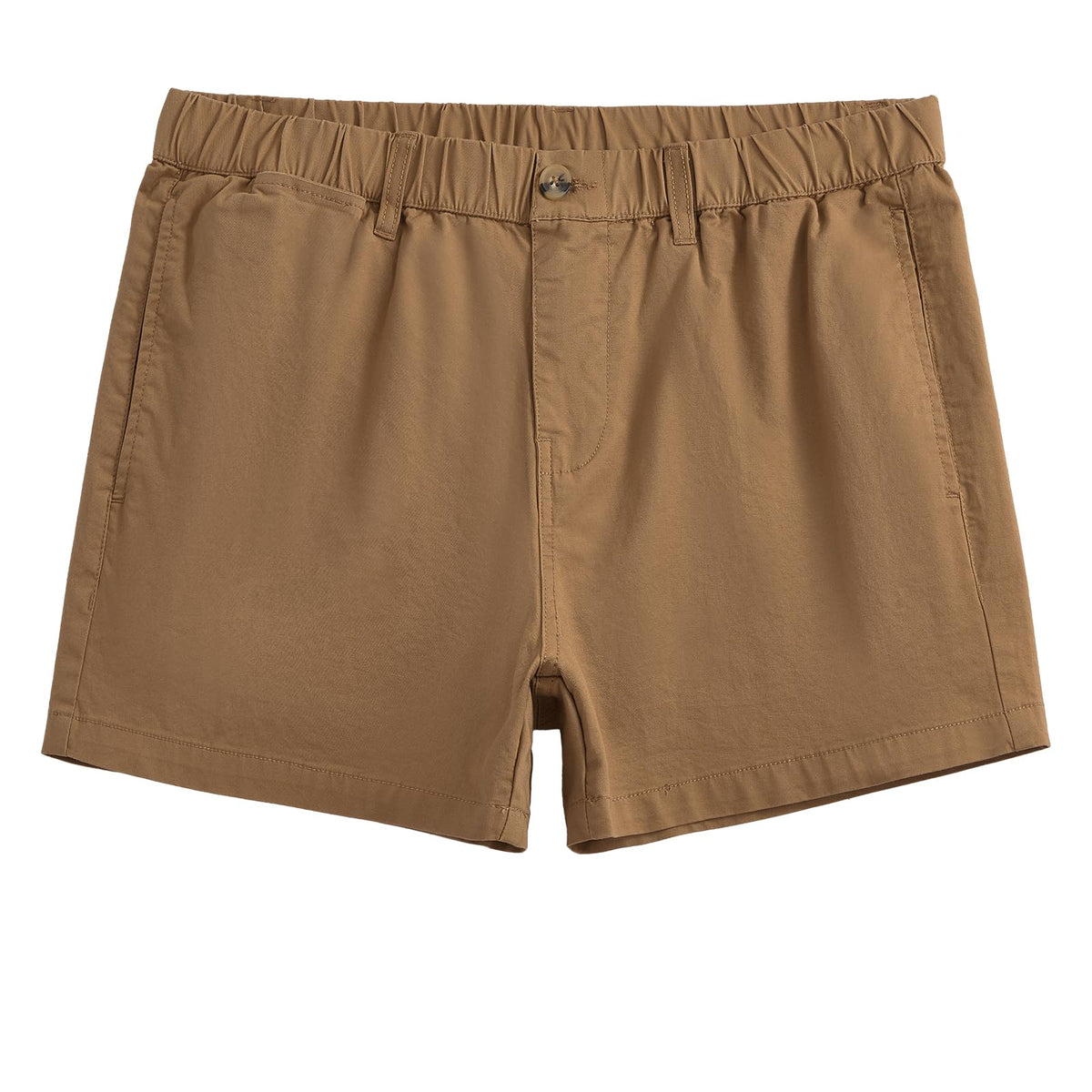 maamgic Men's Shorts Casual 4" Cotton Stretch Classic Fit Khaki Shorts