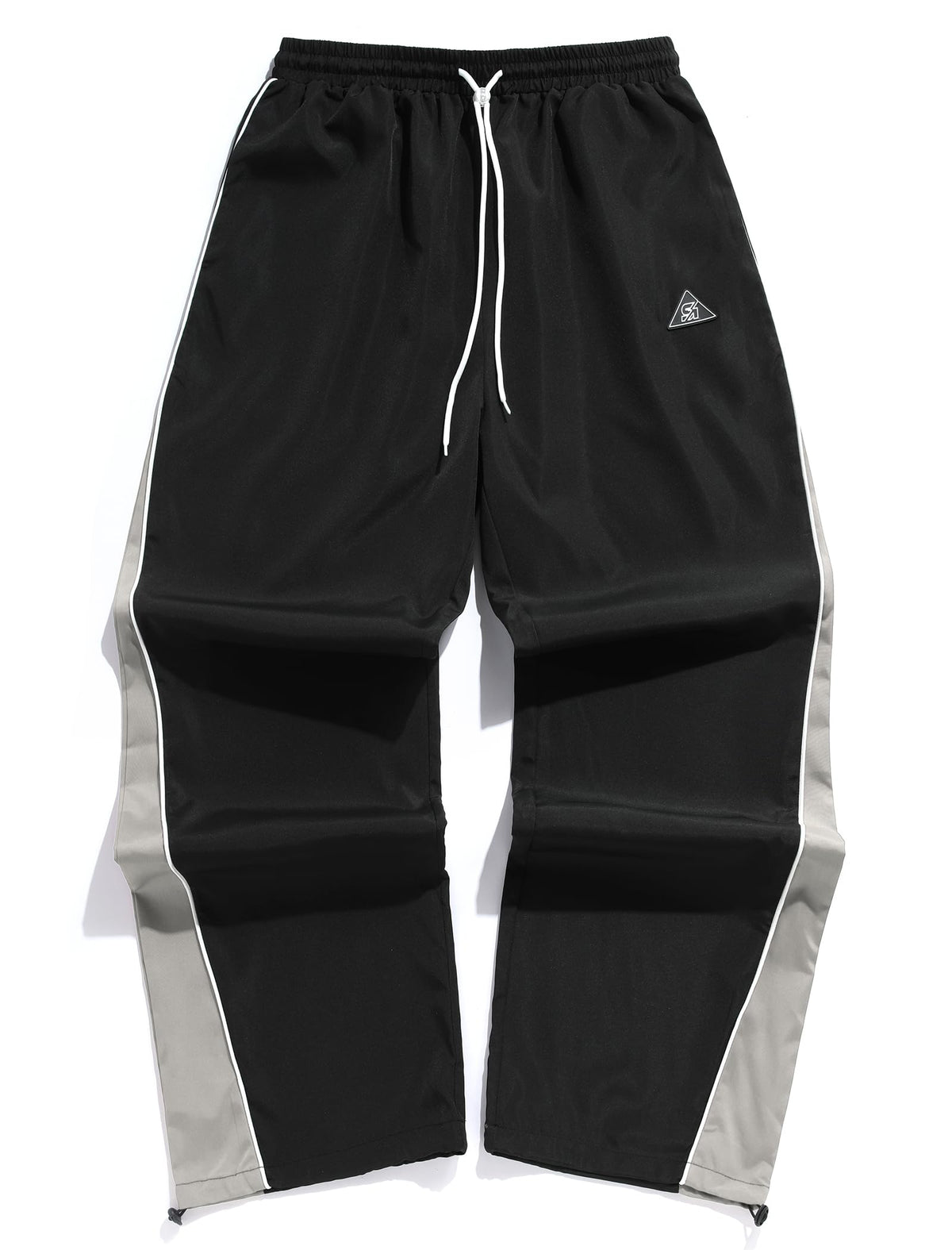 ZAFUL Mens Casual Sweatpants Stripe Drawstring Letter Y2K Baggy Track Pants
