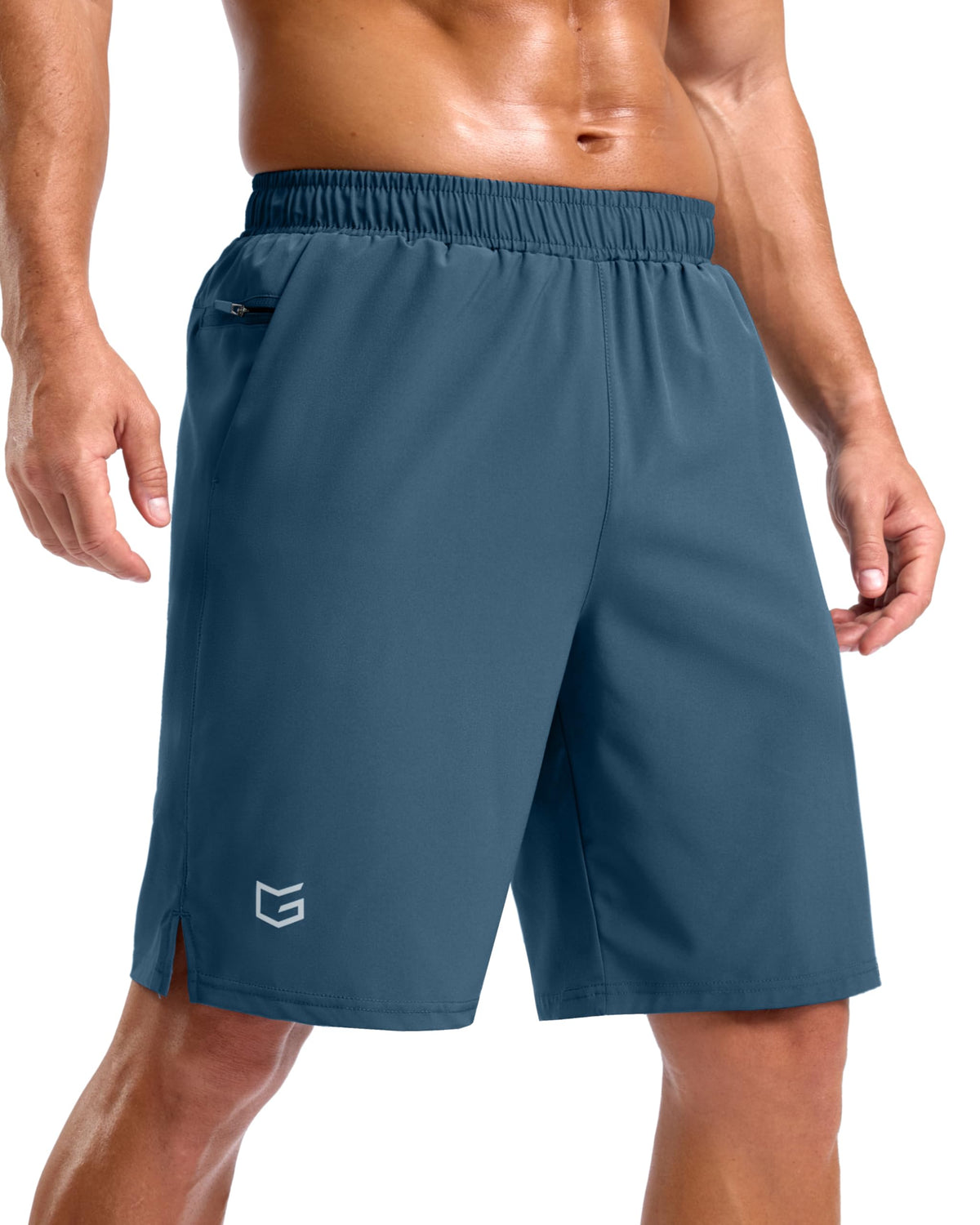 G Gradual Men's Athletic Running Shorts with 2 Zipper Pockets 7"/ 5"/ 9"