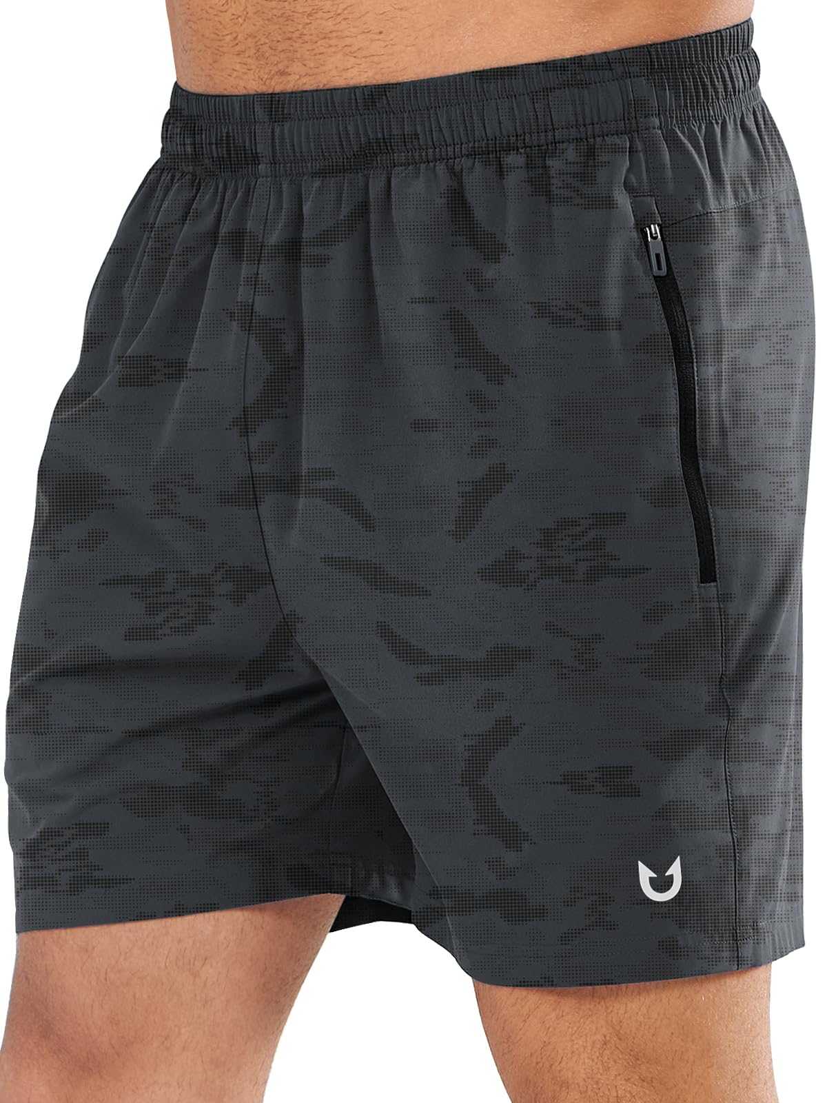 NORTHYARD Men's Athletic Running Shorts Quick Dry Lightweight Zip Pockets