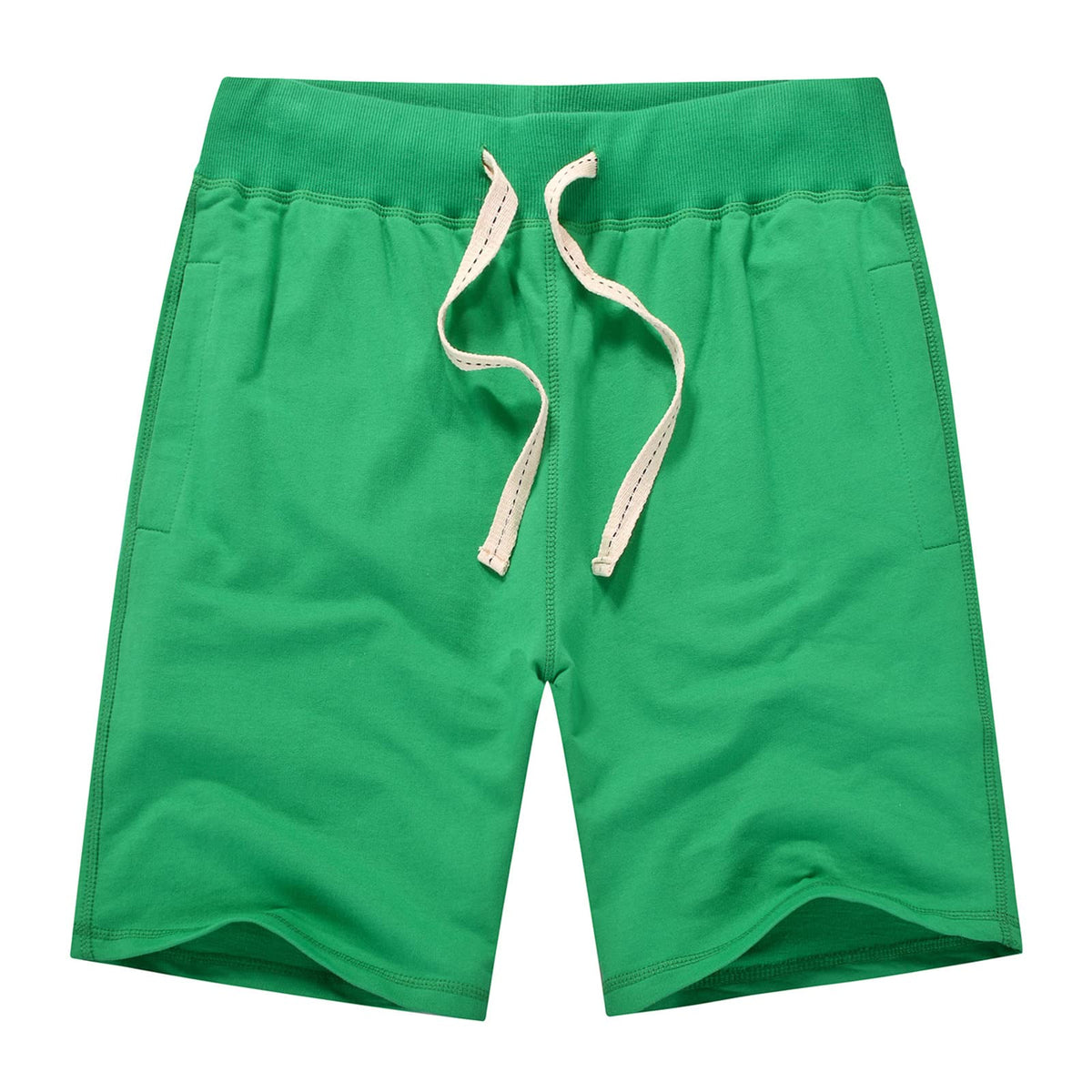 AMY COULEE Mens Casual Classic Cotton Sweat Shorts with Pockets