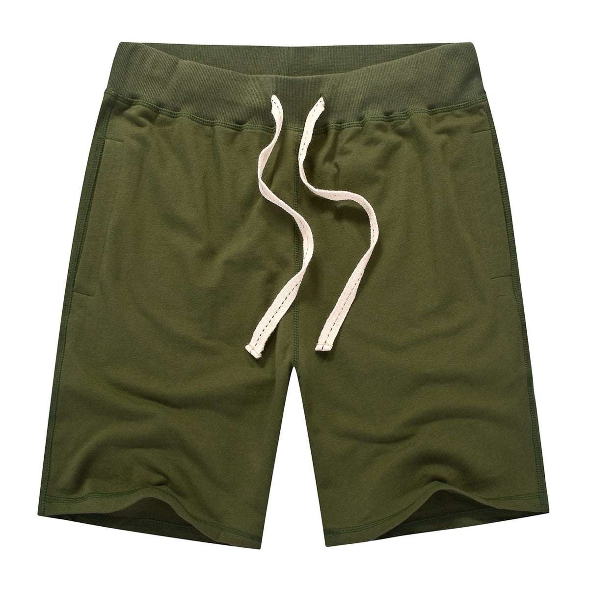 AMY COULEE Mens Casual Classic Cotton Sweat Shorts with Pockets