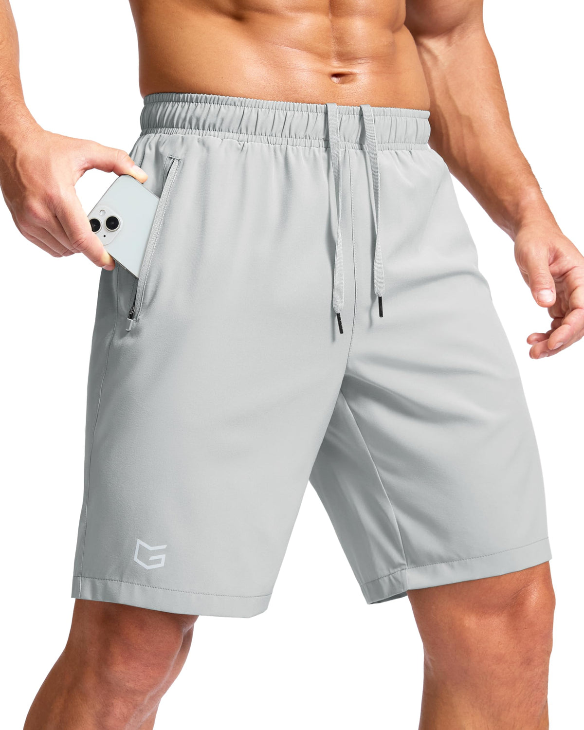 G Gradual Men's Athletic Running Shorts with 2 Zipper Pockets 7"/ 5"/ 9"