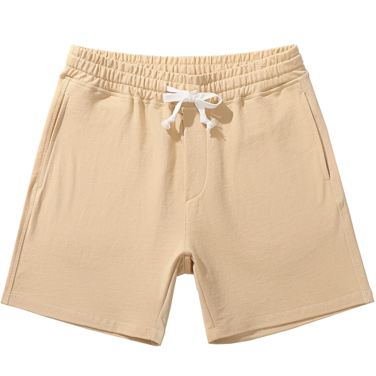 AMY COULEE Men's Cotton Sweat Shorts with Pockets, 5.5 Inch Inseam