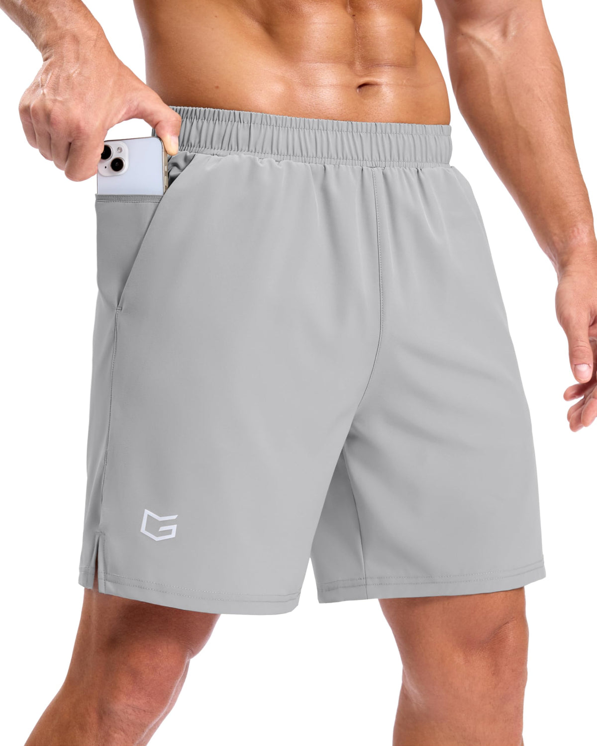 G Gradual Men's Athletic Running Shorts with 2 Zipper Pockets 7"/ 5"/ 9"