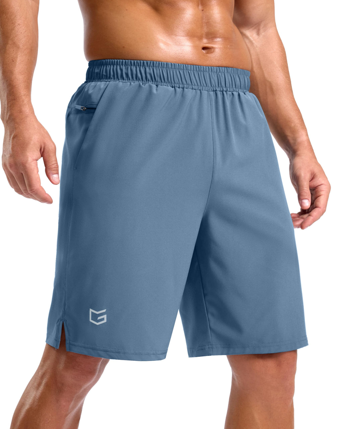 G Gradual Men's Athletic Running Shorts with 2 Zipper Pockets 7"/ 5"/ 9"
