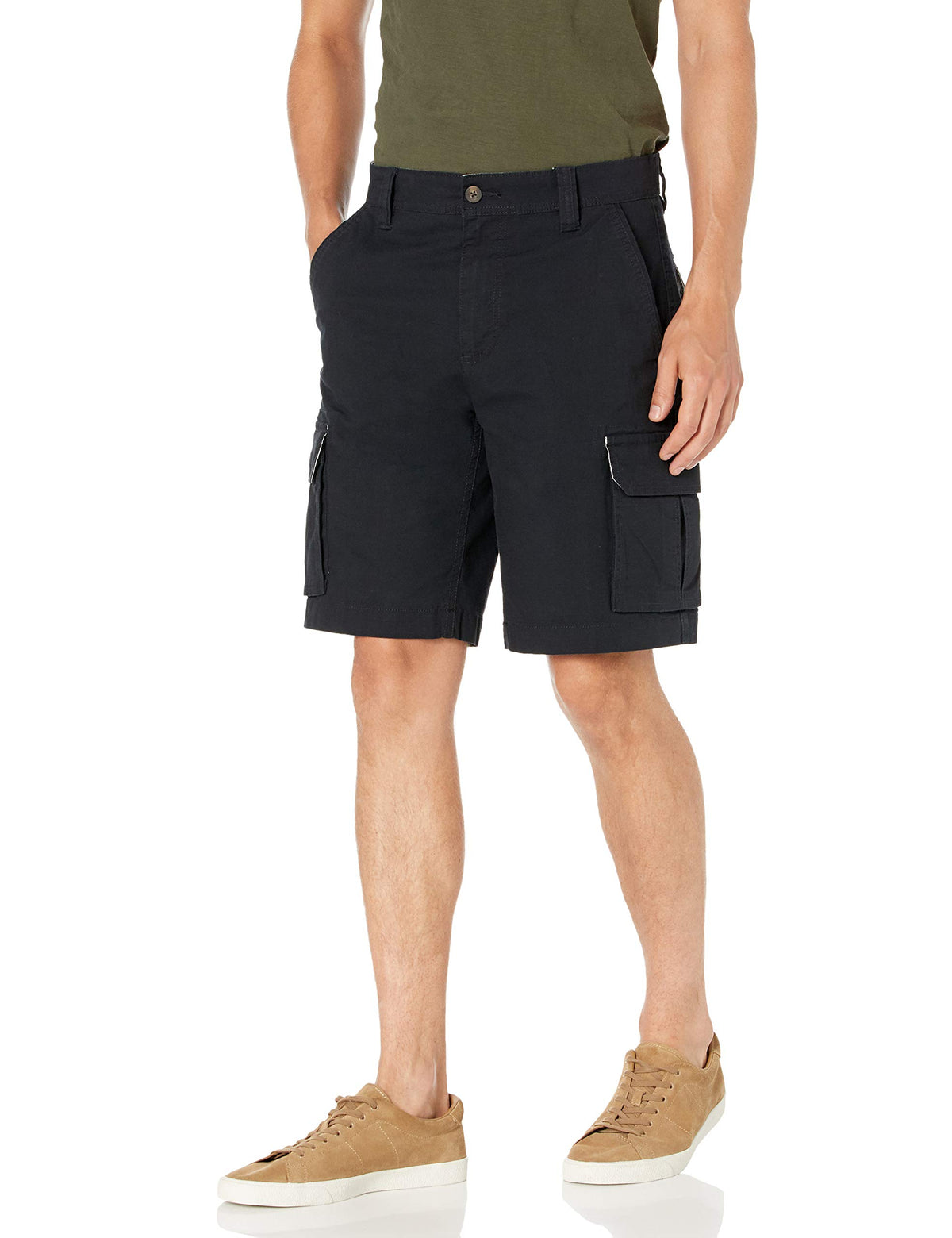Amazon Essentials Men's 10" (25cm) Lightweight Cotton Blend Stretch Cargo Shorts