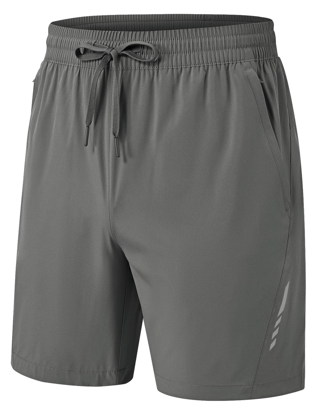 Rdruko Men's Quick Dry Hiking Shorts Lightweight Running Gym Outdoor Active Shorts with Zipper Pockets