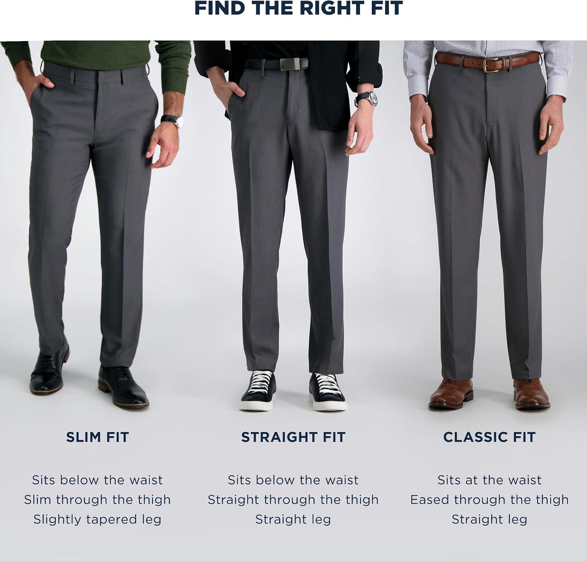 Haggar Men's Classic Fit Premium Comfort Dress Pant
