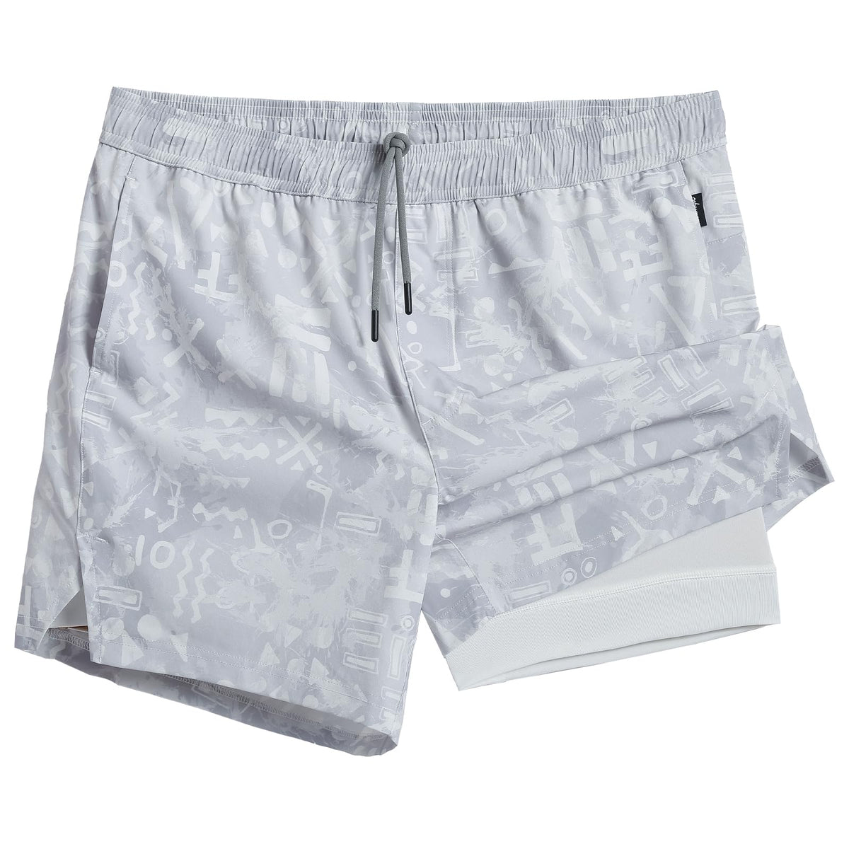 maamgic Mens 5" Gym Running Shorts for Men 2 in 1 Quick Dry Workout Athletic Shorts