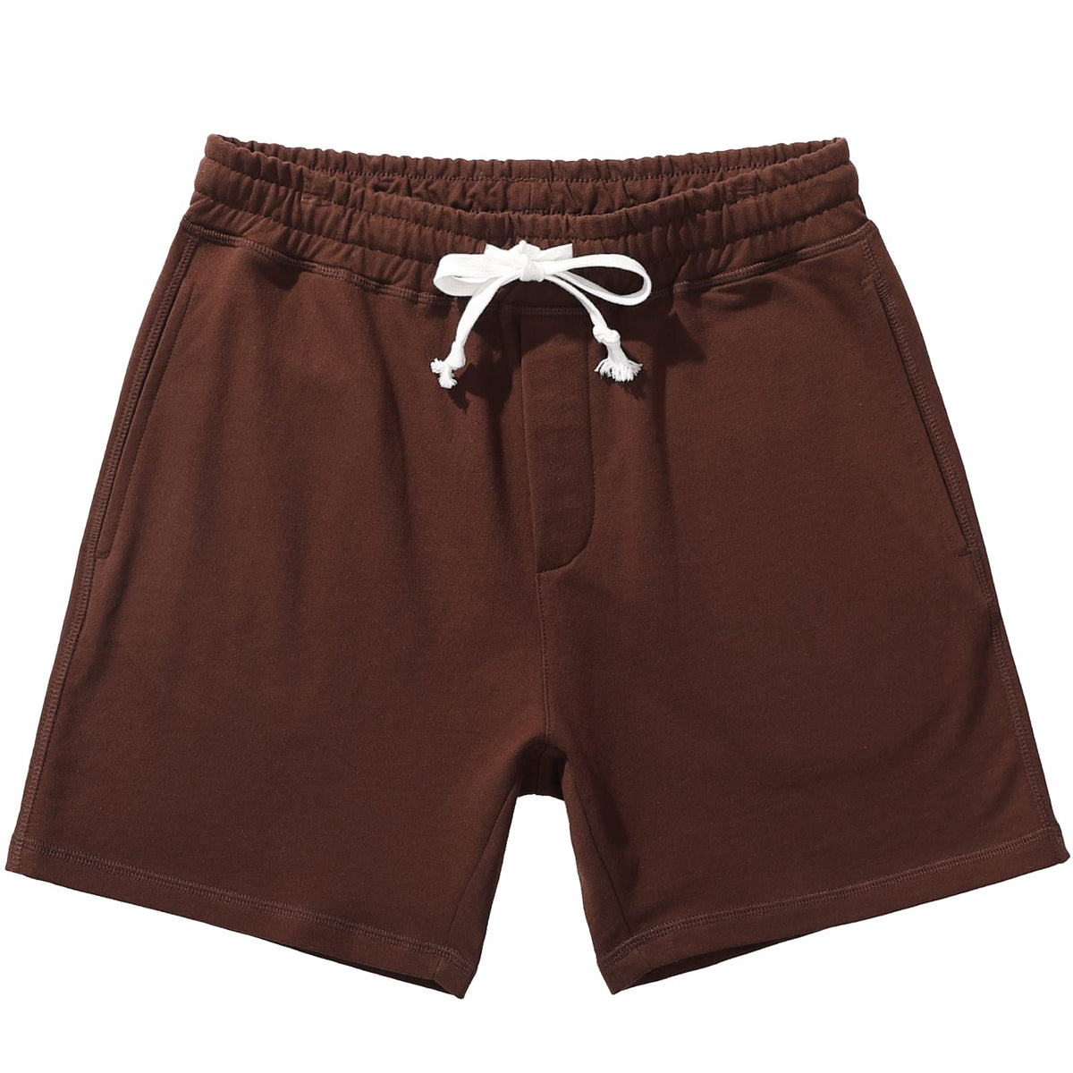 AMY COULEE Men's Cotton Sweat Shorts with Pockets, 5.5 Inch Inseam