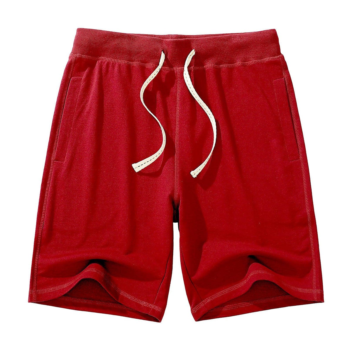 AMY COULEE Mens Casual Classic Cotton Sweat Shorts with Pockets