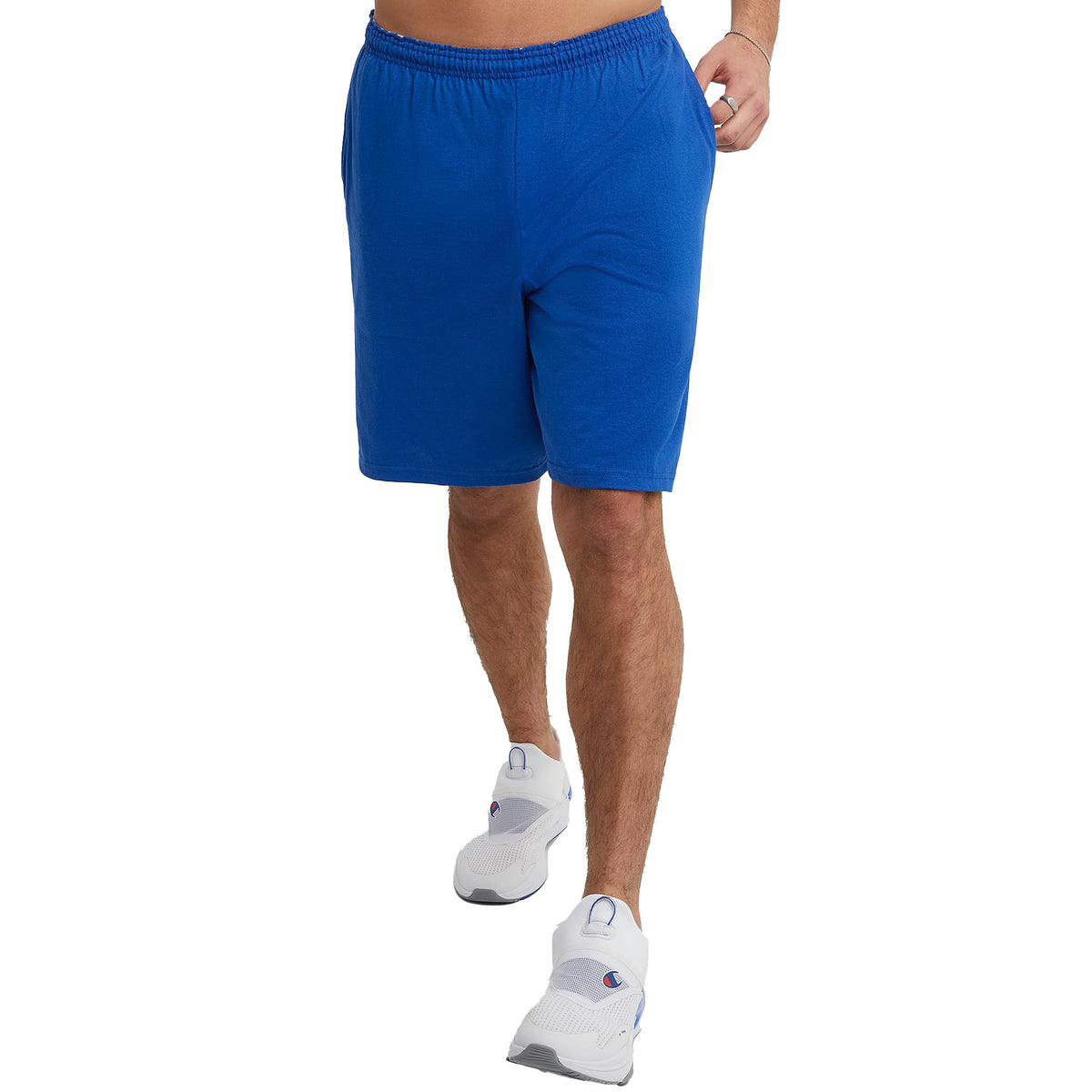 Champion Men's Lounge Shorts, Standard Fit, 9 Inch Inseam, Lightweight 100% Cotton, Available in Regular and Big & Tall