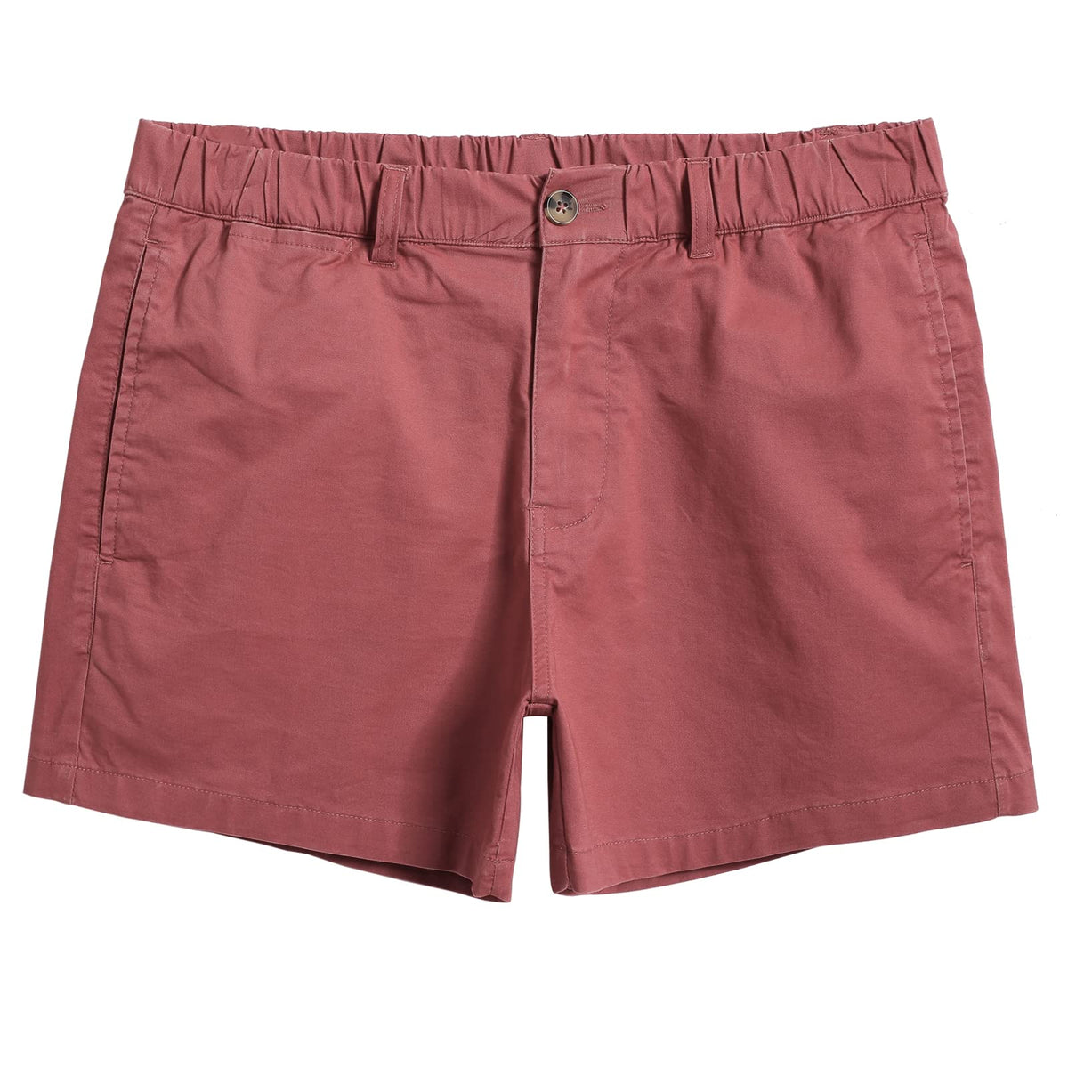 maamgic Men's Shorts Casual 4" Cotton Stretch Classic Fit Khaki Shorts