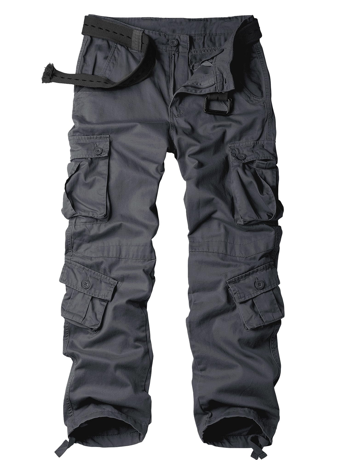 Men's Camo Cargo Work Pants Cotton Tactical Ripstop Casual Combat Pants with 8 Pockets