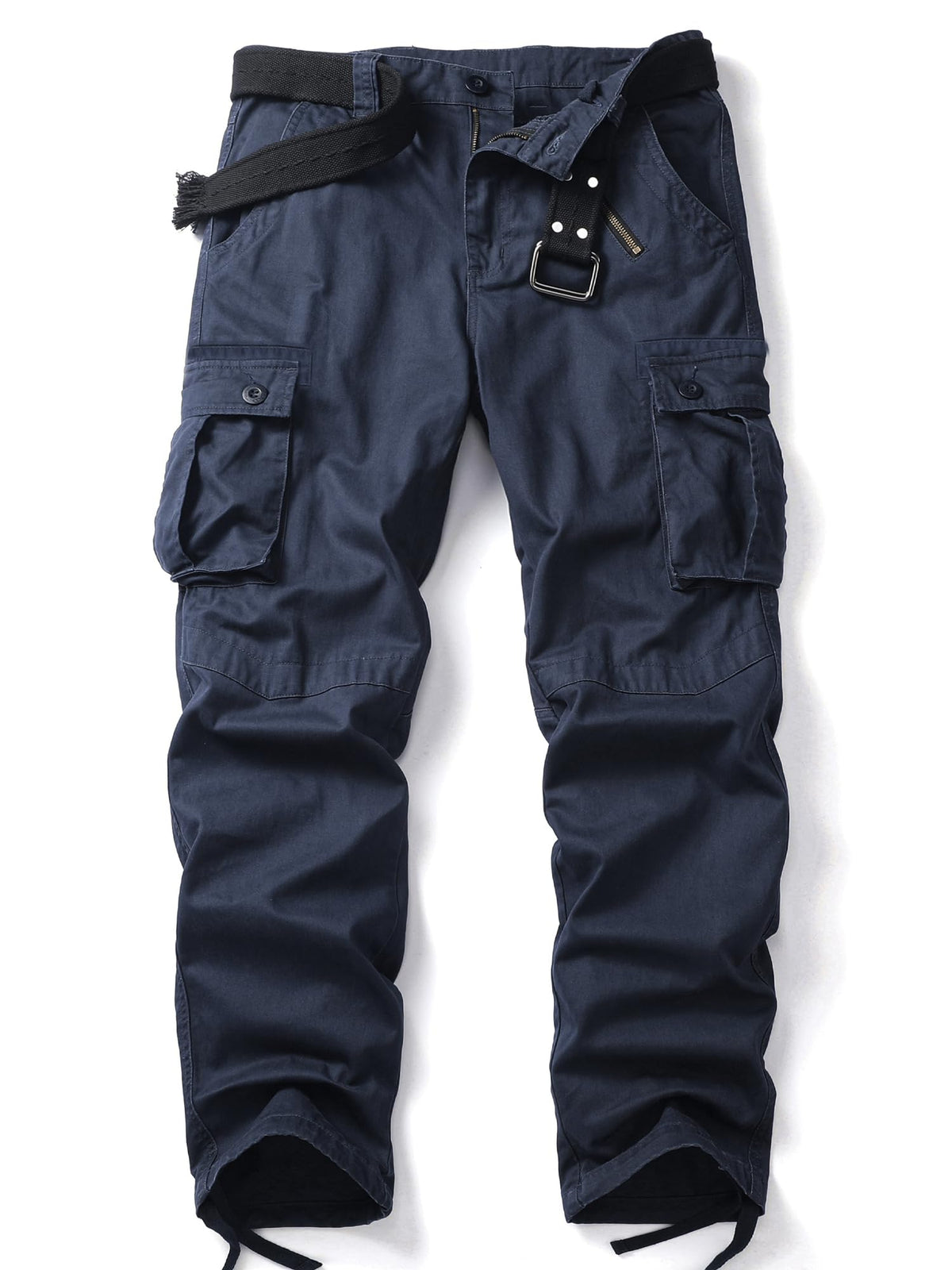 Men's Camo Cargo Work Pants Cotton Tactical Ripstop Casual Combat Pants with 8 Pockets