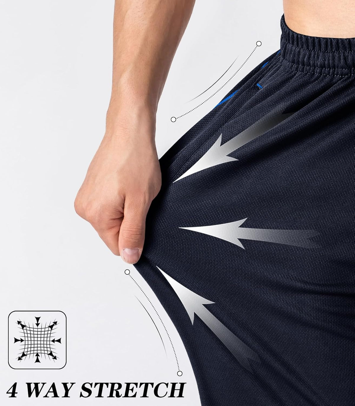 MAGNIVIT Men's Lightweight Sweatpants Loose Open Bottom Mesh Athletic Pant