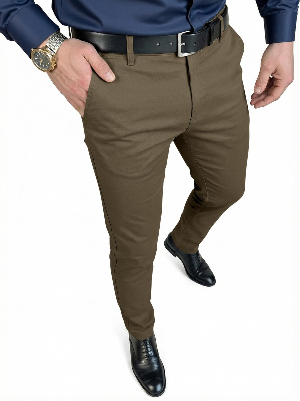 JMIERR Men's Skinny Stretchy Suit Pants