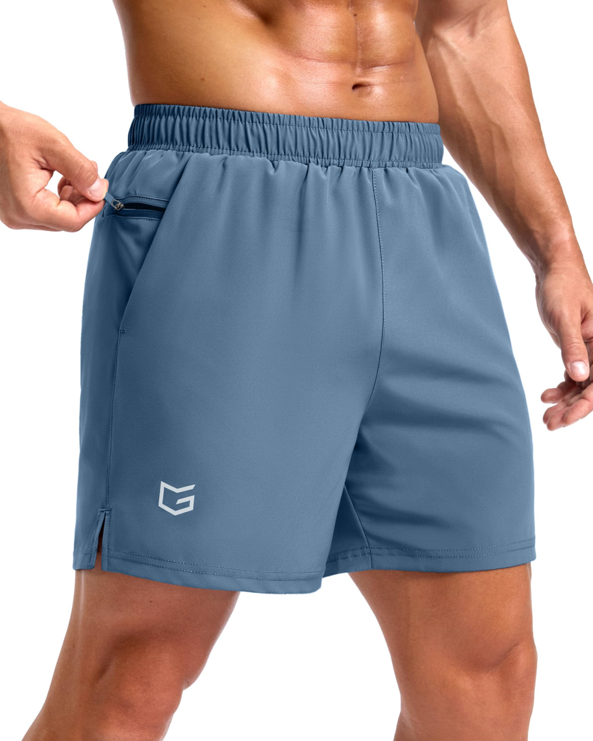 G Gradual Men's Athletic Running Shorts with 2 Zipper Pockets 7"/ 5"/ 9"