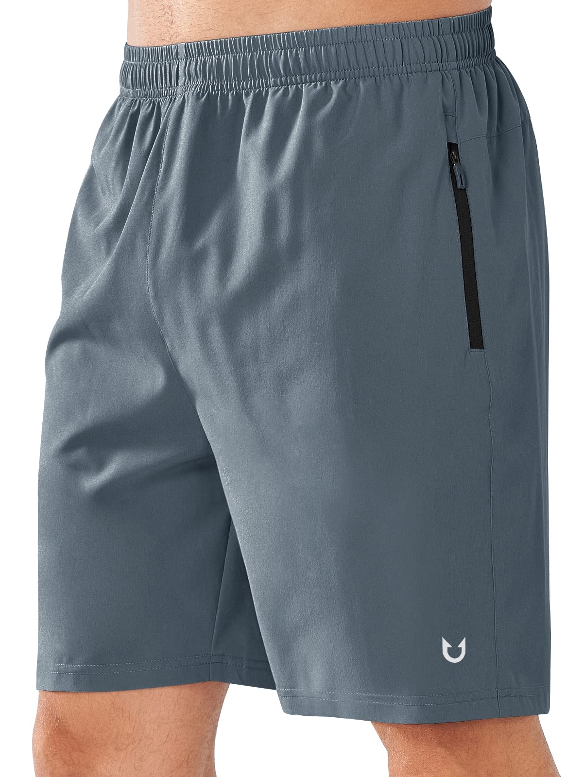 NORTHYARD Men's Athletic Running Shorts Quick Dry Lightweight Zip Pockets