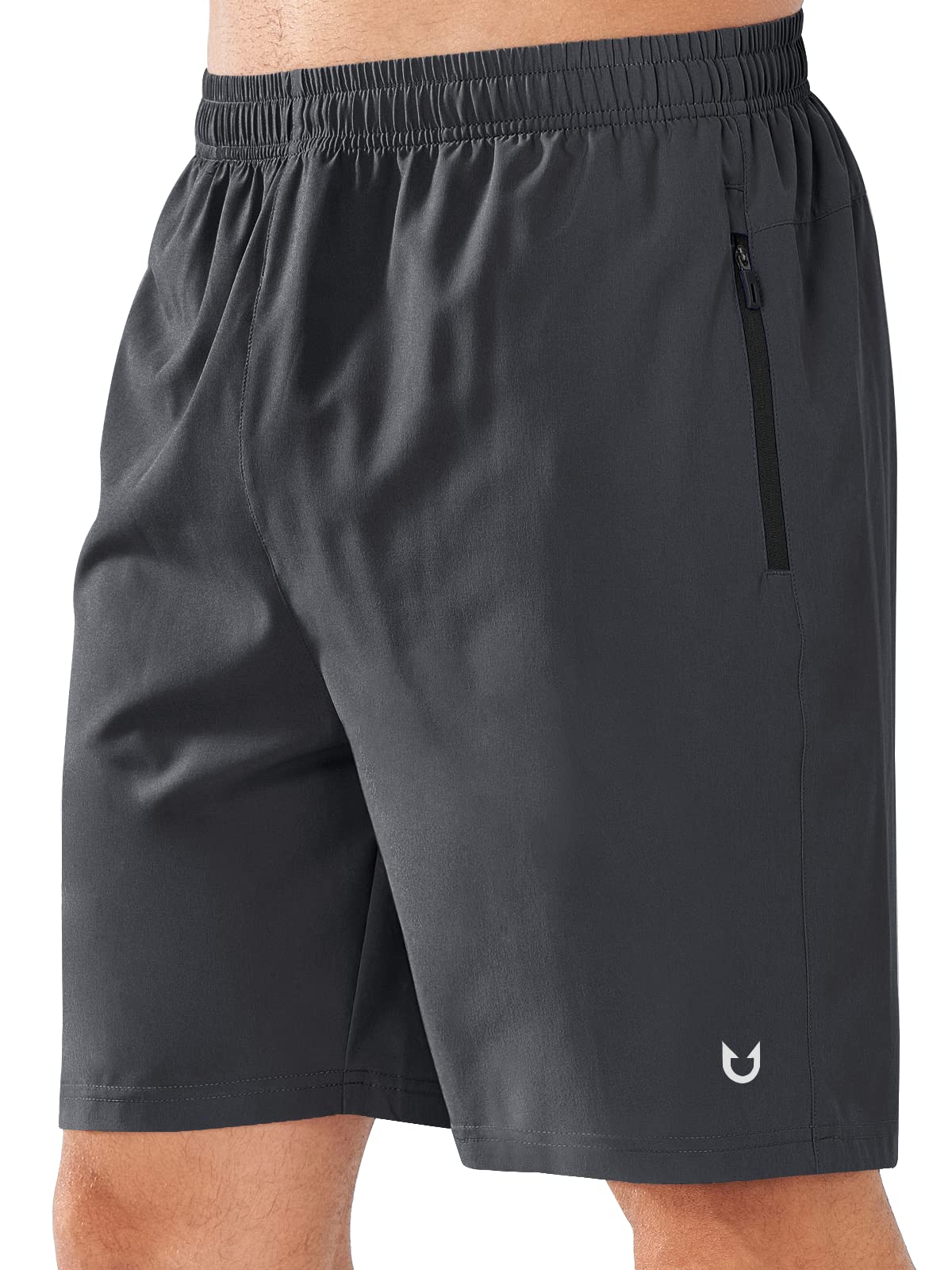 NORTHYARD Men's Athletic Running Shorts Quick Dry Lightweight Zip Pockets