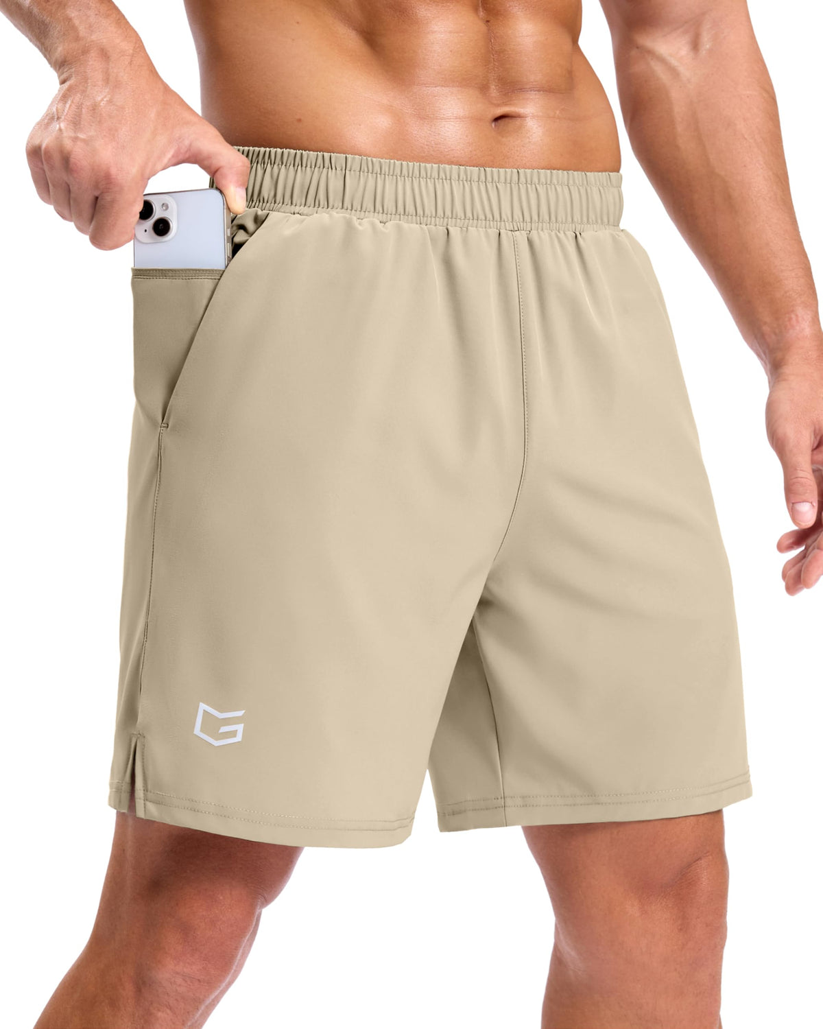 G Gradual Men's Athletic Running Shorts with 2 Zipper Pockets 7"/ 5"/ 9"