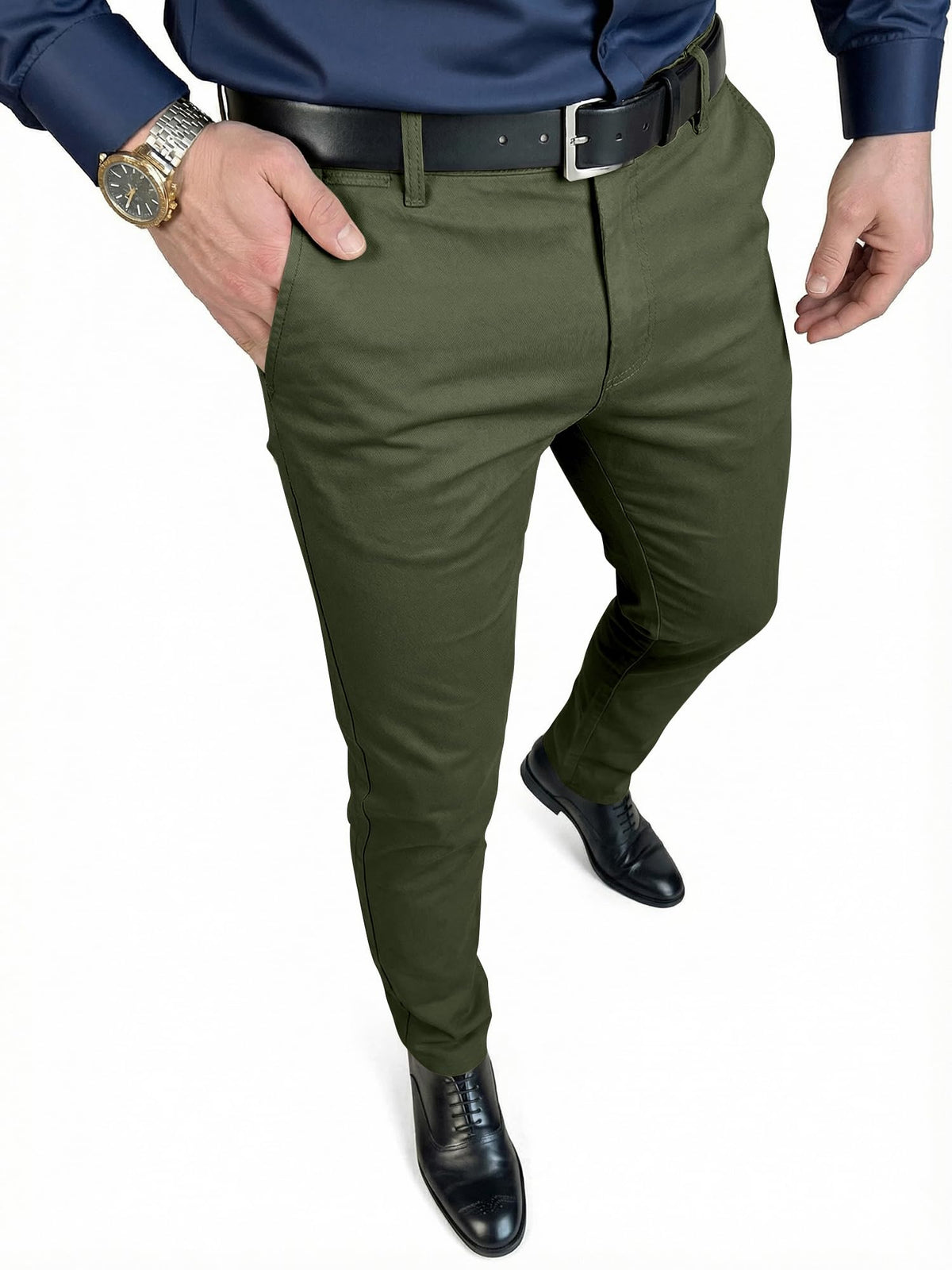 JMIERR Men's Skinny Stretchy Suit Pants