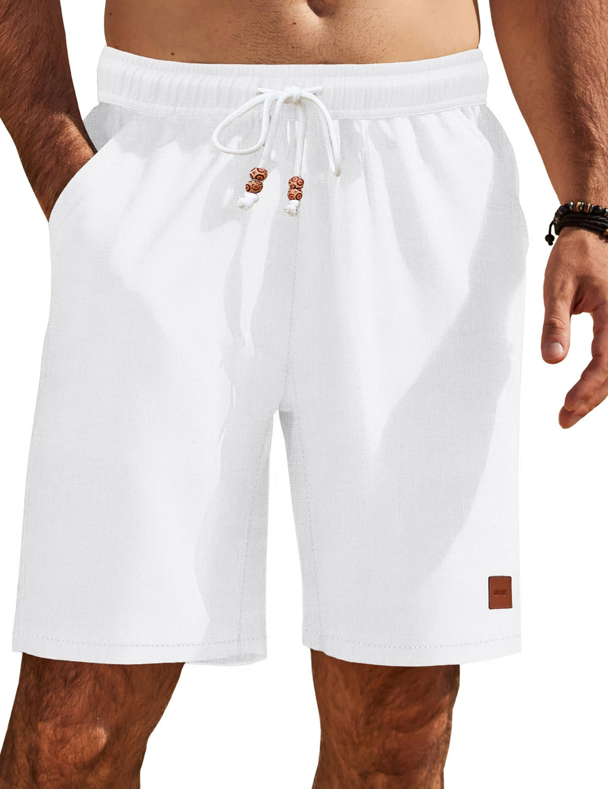 COOFANDY Mens Summer Beach Shorts Casual Vacation Shorts Drawstring Shorts