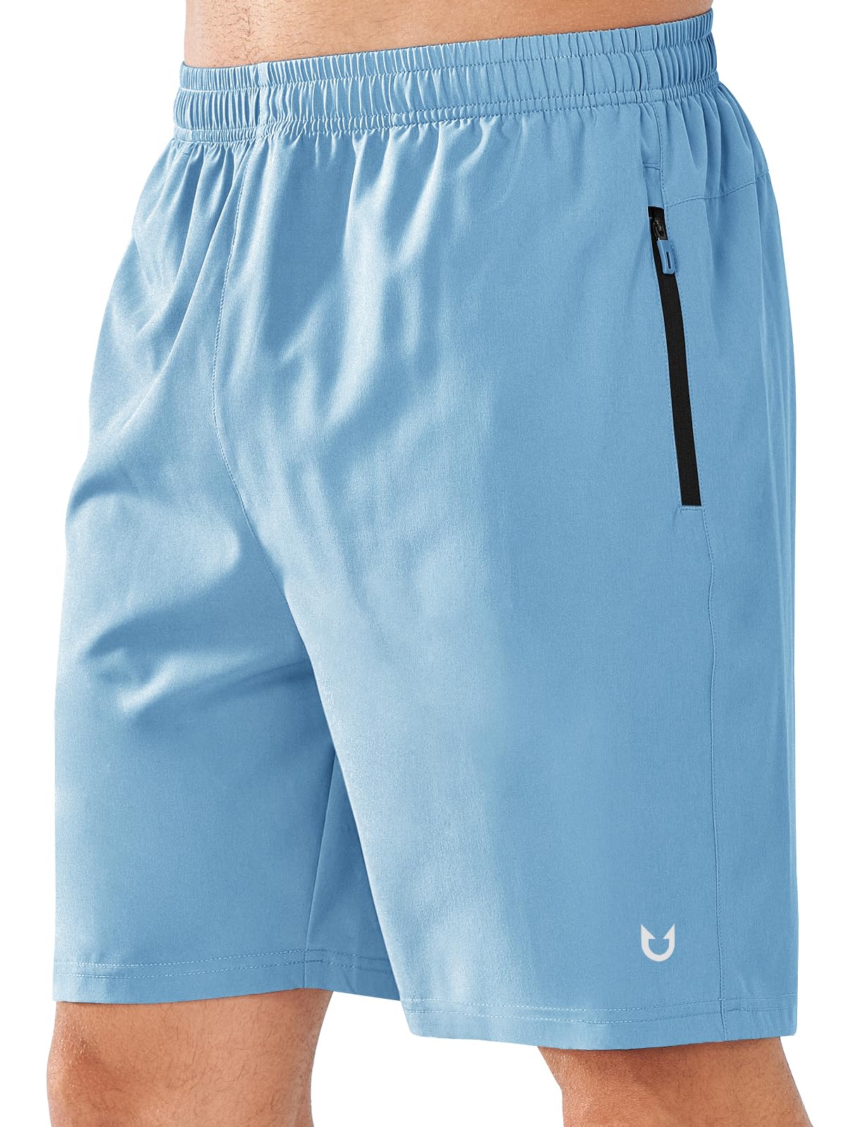NORTHYARD Men's Athletic Running Shorts Quick Dry Lightweight Zip Pockets