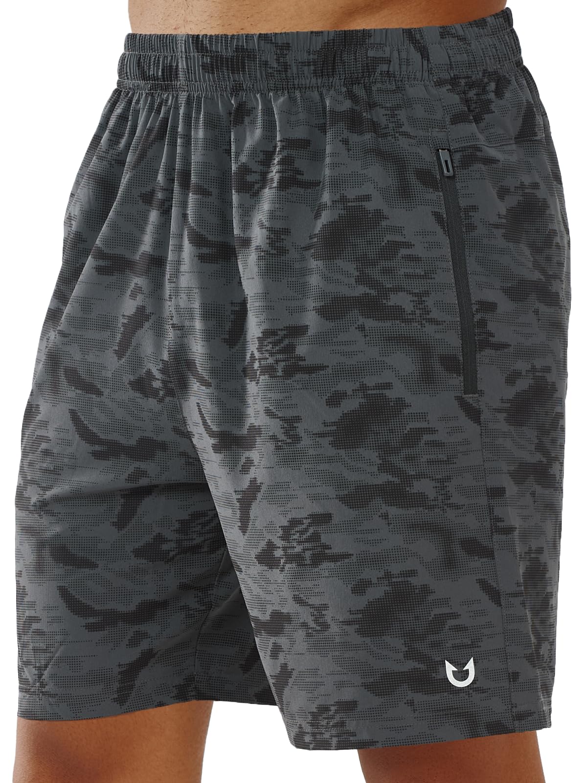 NORTHYARD Men's Athletic Running Shorts Quick Dry Lightweight Zip Pockets