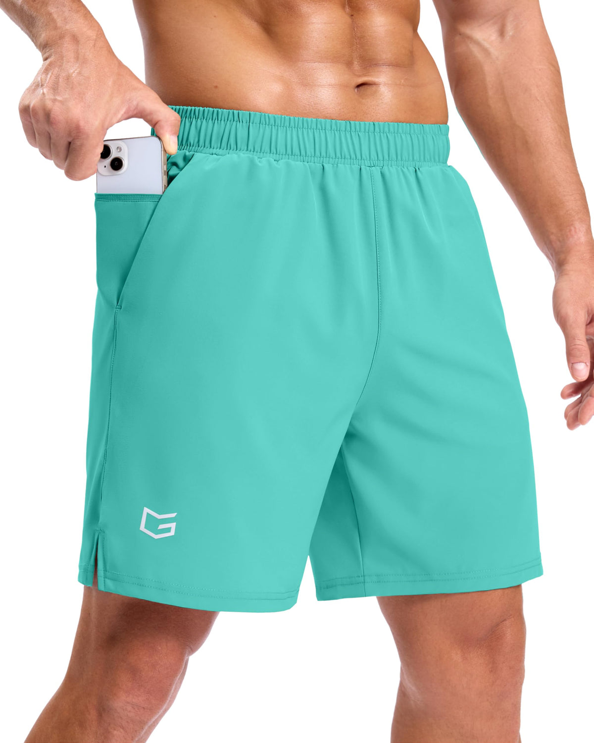 G Gradual Men's Athletic Running Shorts with 2 Zipper Pockets 7"/ 5"/ 9"