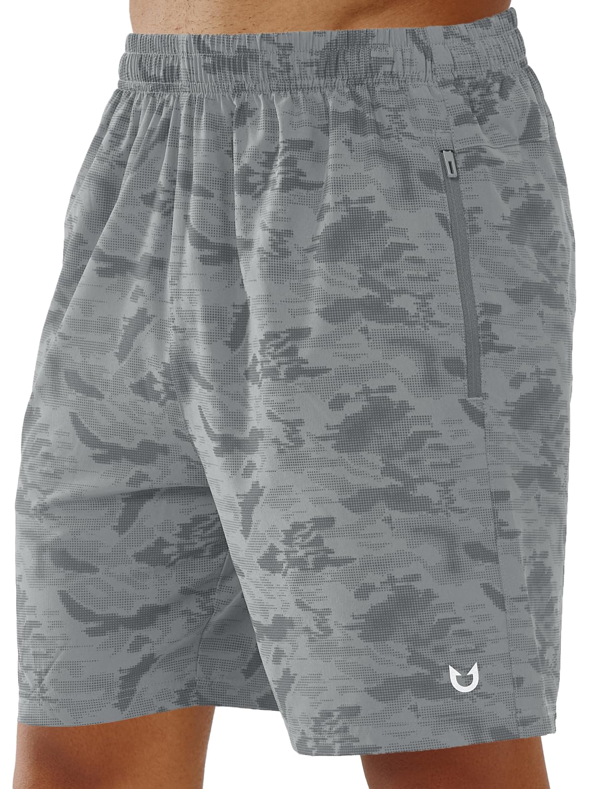 NORTHYARD Men's Athletic Running Shorts Quick Dry Lightweight Zip Pockets