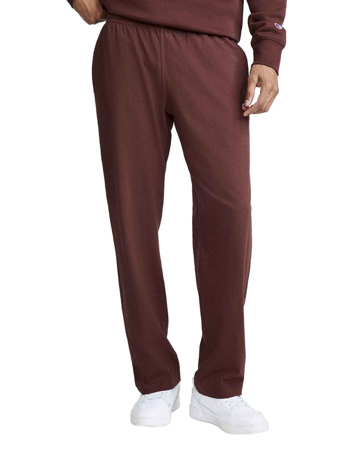 Champion Men's Open-Bottom Lounge Pants, Standard Fit, Lightweight, 100% Cotton, Available in Regular and Big & Tall