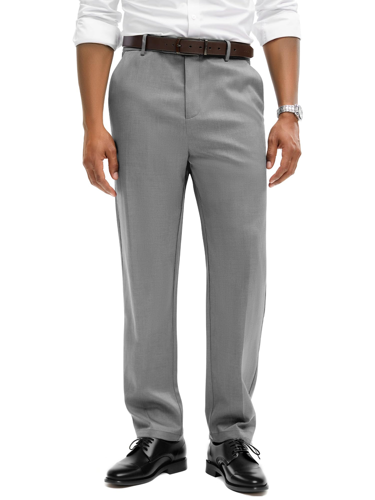 Comdecevis Men's Classic Fit Business Casual Wrinkle Resistant Dress Pants