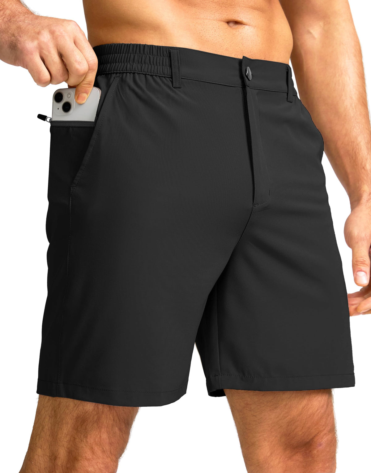 Men's Casual Shorts 7"/5"/9" Lightweight Golf Shorts for Men with 3 Pockets