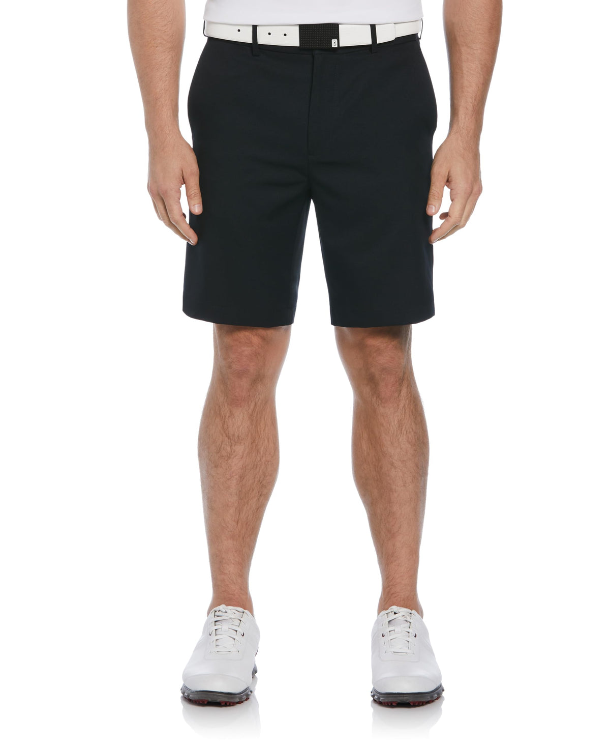 PGA Tour Men's 9" Golf Shorts with Expandable Waistband, Flat Front, Moisture-Wicking, Sun Protection, Stretch, Lightweight